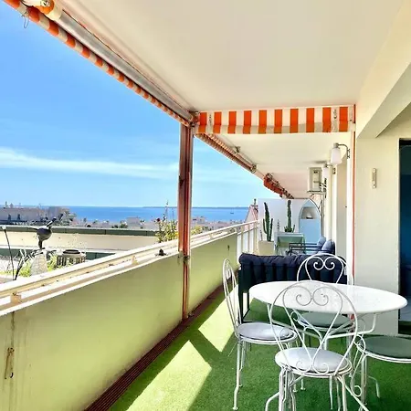 Magnifique 2p Vue Terrasse Parking Жуан-ле-Пен